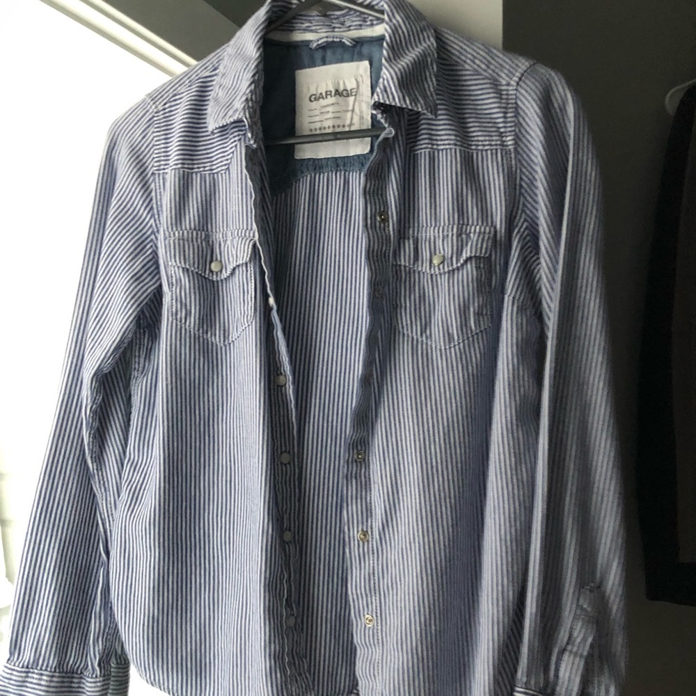 Classic Striped Button Up